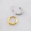 HAMMERED RIM TEXTURE 316L SURGICAL STEEL SEPTUM HINGED SEGMENT RING HAMMERED RIM TEXTURE 316L SURGICAL STEEL SEPTUM HINGED SEGMENT RING
